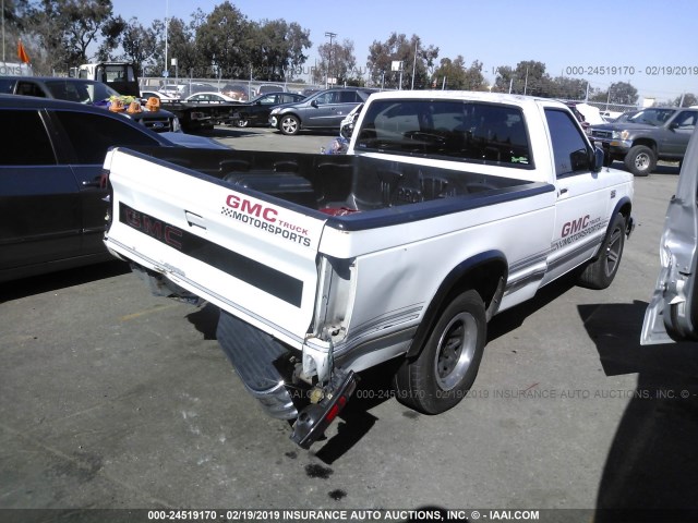 1GTCS14Z9L8502131 - 1990 GMC S TRUCK S15 WHITE photo 4