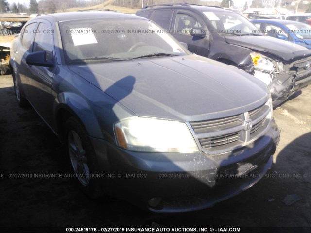 1B3LC56K28N105987 - 2008 DODGE AVENGER SXT BLUE photo 1