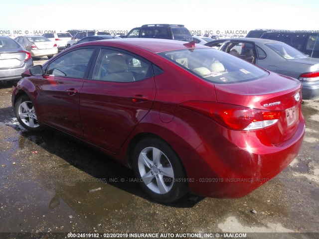 KMHDH4AE8DU638471 - 2013 HYUNDAI ELANTRA GLS/LIMITED RED photo 3