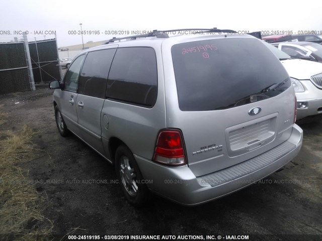 2FMDA52205BA60484 - 2005 FORD FREESTAR SEL SILVER photo 3