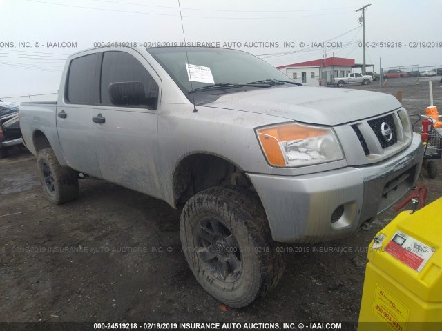 1N6AA07C78N325399 - 2008 NISSAN TITAN XE/SE/LE/PRO-4X SILVER photo 1