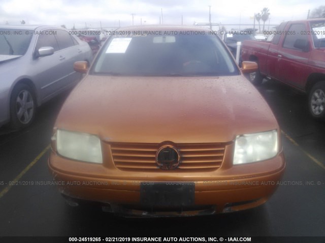 3VWRK69M82M033383 - 2002 VOLKSWAGEN JETTA GL ORANGE photo 6