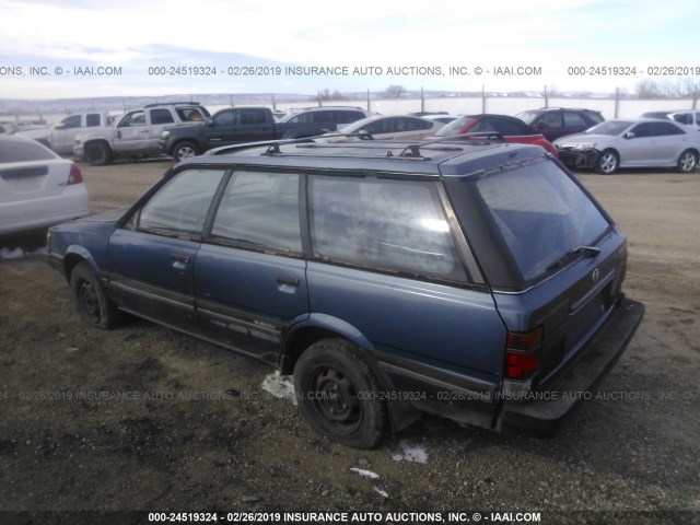 JF2AN55BXJG434045 - 1988 SUBARU GL-10 Dark Blue photo 3