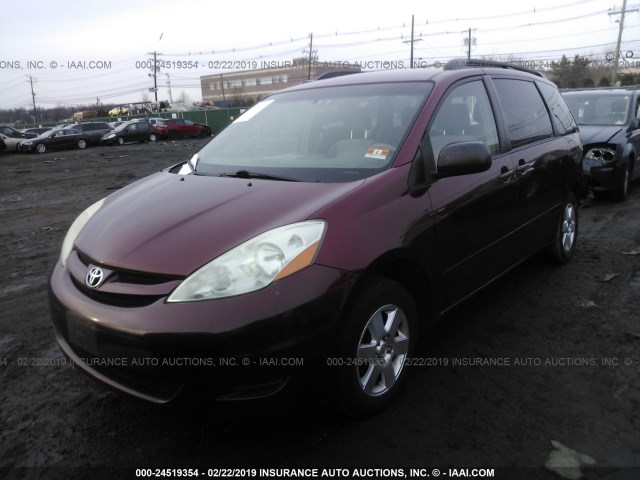 5TDZA23C26S560856 - 2006 TOYOTA SIENNA CE/LE RED photo 2