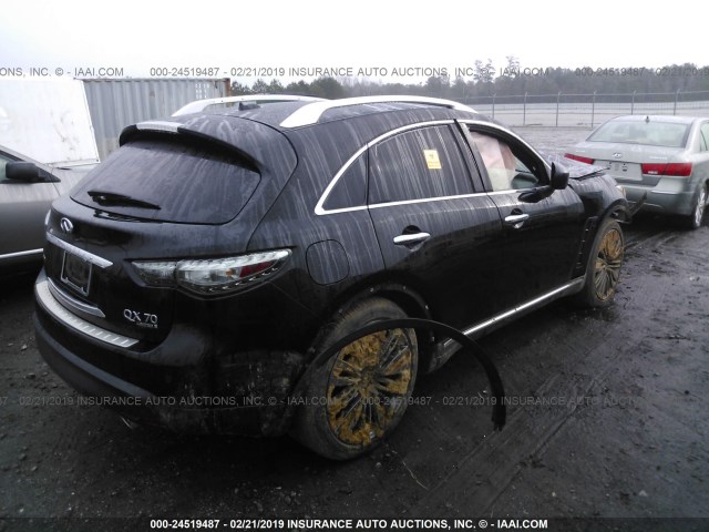 JN8CS1MU4HM140345 - 2017 INFINITI QX70 BLACK photo 4