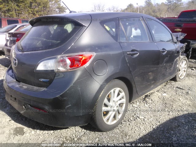 JM1BL1M81C1679779 - 2012 MAZDA 3 I BLACK photo 4