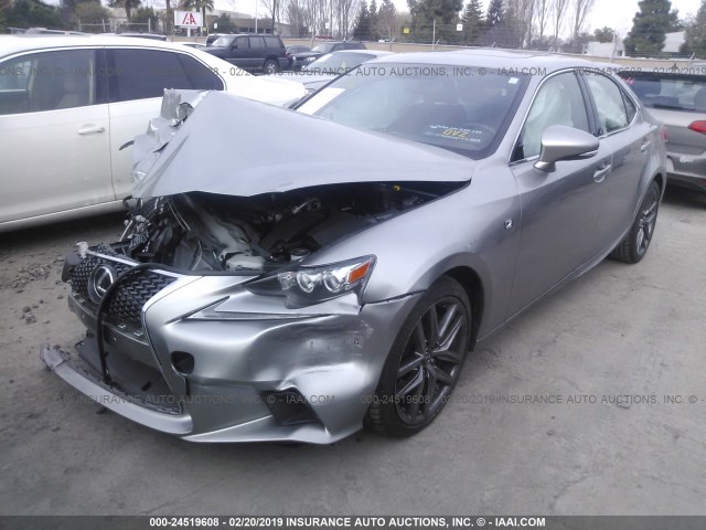 JTHBA1D24G5011151 - 2016 LEXUS IS 200T SILVER photo 2