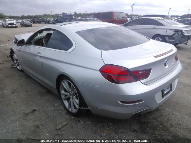 WBALW3C54CC891883 - 2012 BMW 640 I SILVER photo 3