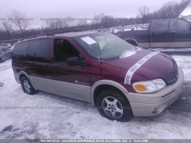 1GMDX13EX2D279703 - 2002 PONTIAC MONTANA LUXURY MAROON photo 1