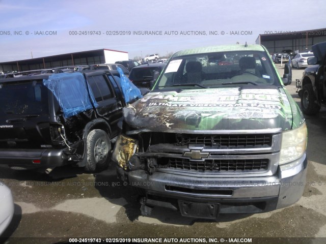 1GCHC44KX9E115086 - 2009 CHEVROLET SILVERADO C2500 HEAVY DUTY GREEN photo 6