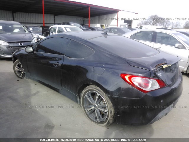 KMHHU6KH1BU065010 - 2011 HYUNDAI GENESIS COUPE 3.8L BLACK photo 3