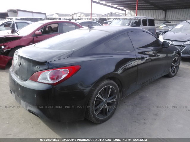 KMHHU6KH1BU065010 - 2011 HYUNDAI GENESIS COUPE 3.8L BLACK photo 4