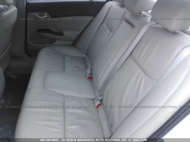 2HGFB2F96CH506763 - 2012 HONDA CIVIC EXL WHITE photo 8