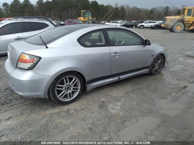 JTKDE167890280933 - 2009 TOYOTA SCION TC SILVER photo 4