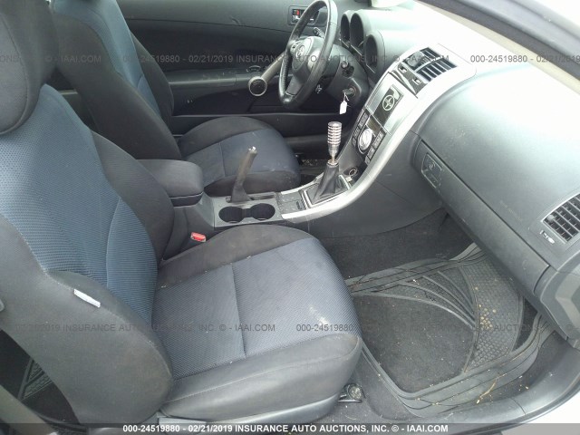 JTKDE167890280933 - 2009 TOYOTA SCION TC SILVER photo 5