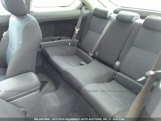 JTKDE167890280933 - 2009 TOYOTA SCION TC SILVER photo 8
