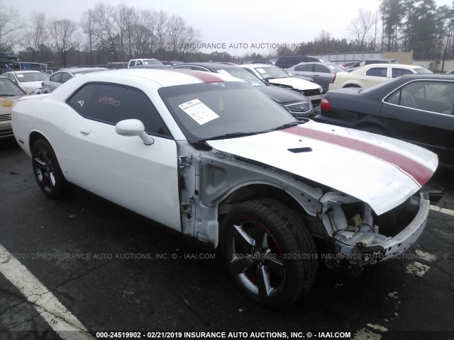 2C3CDYAG1EH302657 - 2014 DODGE CHALLENGER SXT WHITE photo 1