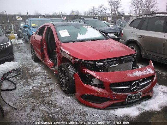 WDDSJ4GB6JN598951 - 2018 MERCEDES-BENZ CLA 250 4MATIC RED photo 1