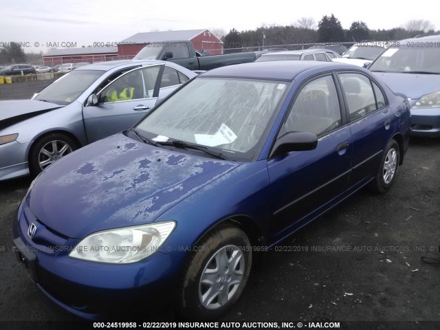 2HGES16314H589733 - 2004 HONDA CIVIC DX VP 蓝色 照片 2