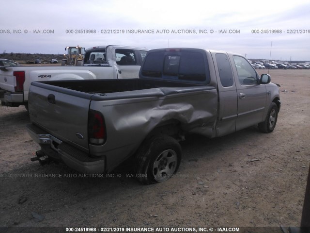 1FTRX17L12KC94024 - 2002 FORD F150 TAN photo 4