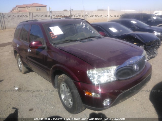 5GADS13S452108083 - 2005 BUICK RAINIER CXL MAROON photo 1