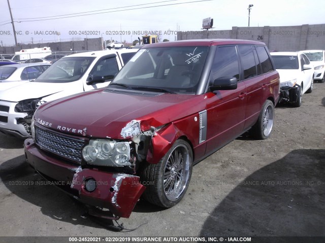 SALMF13486A231518 - 2006 LAND ROVER RANGE ROVER SUPERCHARGED RED photo 2