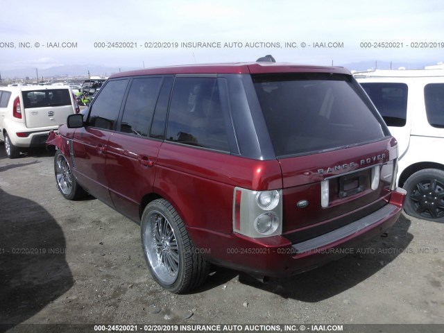 SALMF13486A231518 - 2006 LAND ROVER RANGE ROVER SUPERCHARGED RED photo 3