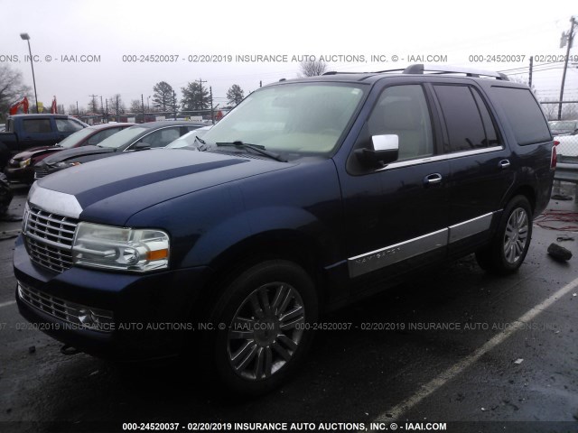 5LMFU275X7LJ02189 - 2007 LINCOLN NAVIGATOR Dark Blue photo 2