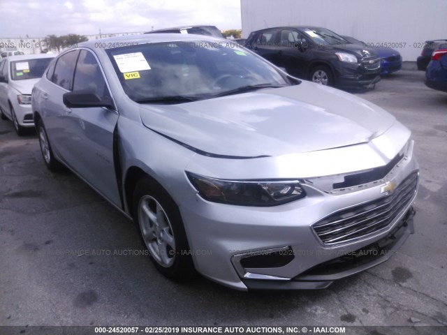 1G1ZB5ST0HF122901 - 2017 CHEVROLET MALIBU LS SILVER photo 1