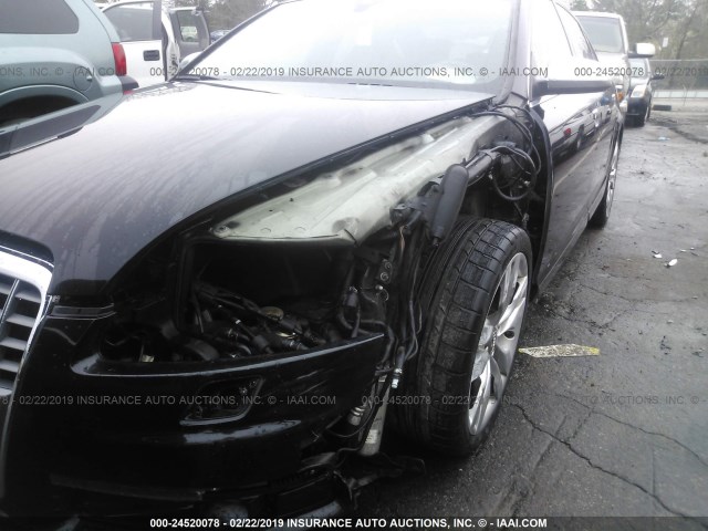 WAUDN94F18N113151 - 2008 AUDI S6 QUATTRO BLACK photo 6