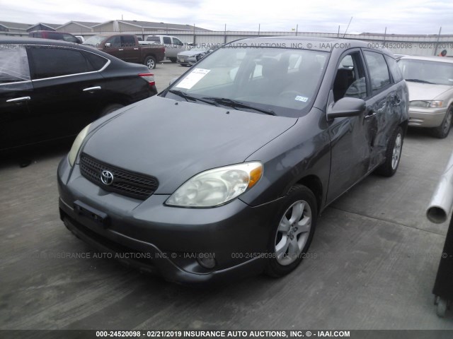 2T1KR32E95C415131 - 2005 TOYOTA COROLLA MATRIX XR GRAY photo 2