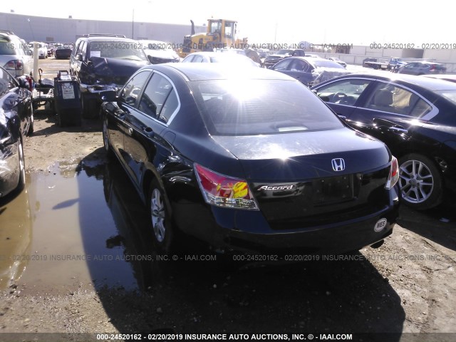 1HGCP26409A028842 - 2009 HONDA ACCORD LXP BLACK photo 3