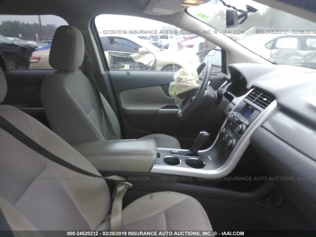 2FMDK3JC4DBB55348 - 2013 FORD EDGE SEL BLACK photo 5