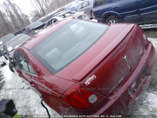 1G2ZG58N974135873 - 2007 PONTIAC G6 SE RED photo 3