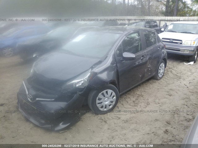 VNKKTUD36GA062395 - 2016 TOYOTA YARIS L/LE/SE SILVER photo 2