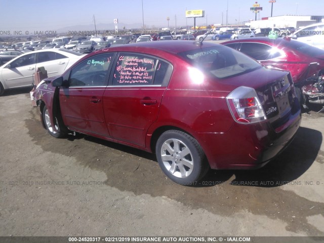 3N1AB61E28L627439 - 2008 NISSAN SENTRA 2.0/2.0S/2.0SL RED photo 3