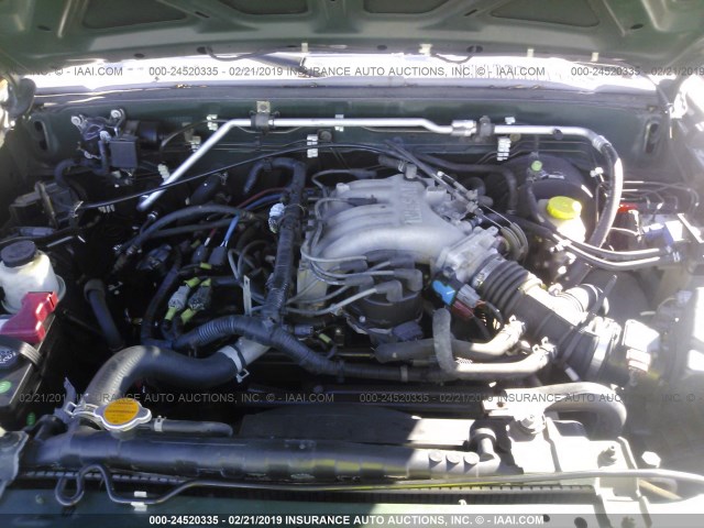 5N1ED28T21C582098 - 2001 NISSAN XTERRA XE/SE GREEN photo 10