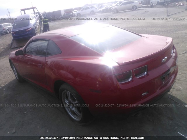 2G1FA1E37C9168740 - 2012 CHEVROLET CAMARO LS RED photo 3