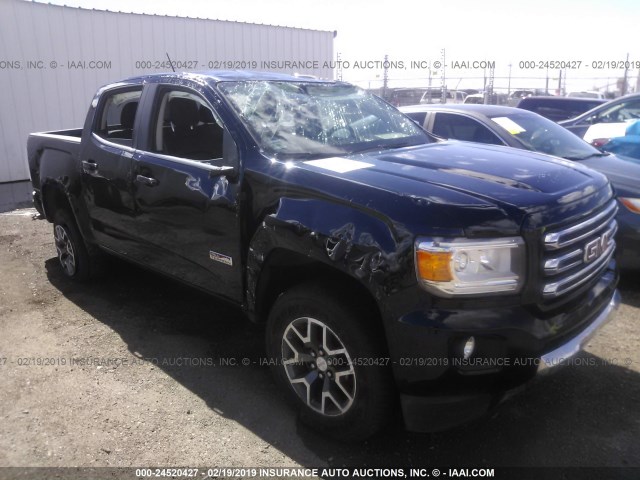 1GTG6CEN3H1188862 - 2017 GMC CANYON SLE BLACK photo 1