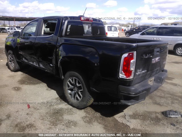 1GTG6CEN3H1188862 - 2017 GMC CANYON SLE BLACK photo 3