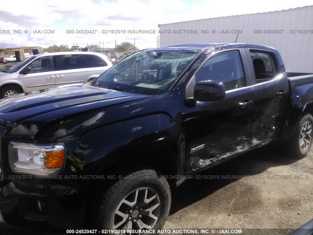 1GTG6CEN3H1188862 - 2017 GMC CANYON SLE BLACK photo 6