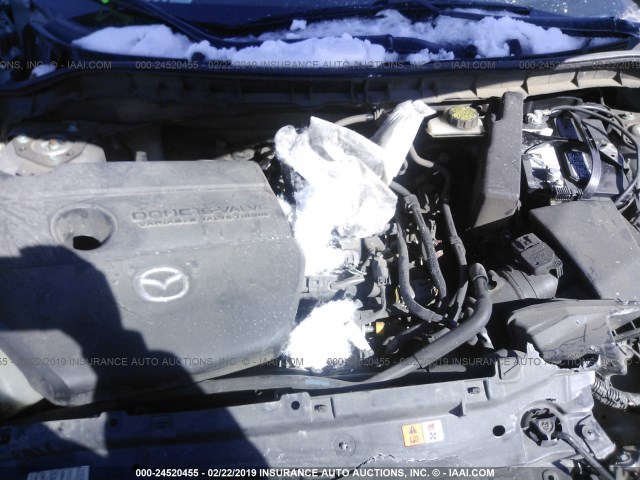 JM1BL1U53B1458219 - 2011 MAZDA 3 S SILVER photo 10