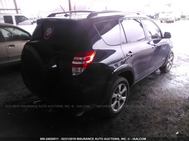 JTMZF34V995001841 - 2009 TOYOTA RAV4 LIMITED BLACK photo 4