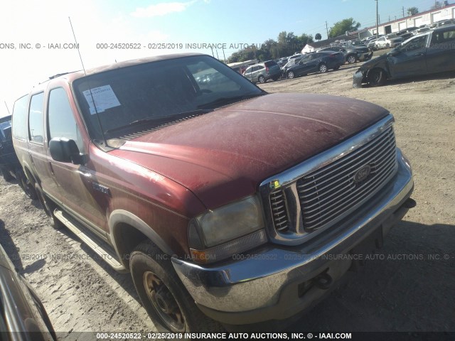 1FMNU43S4YEA05209 - 2000 FORD EXCURSION LIMITED RED photo 1