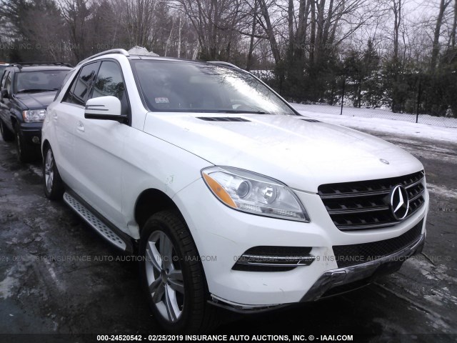 4JGDA5HB3FA538904 - 2015 MERCEDES-BENZ ML 350 4MATIC WHITE photo 1