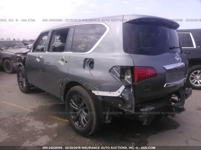 JN8AZ2NF6H9642463 - 2017 INFINITI QX80 SIGNATURE GRAY photo 3