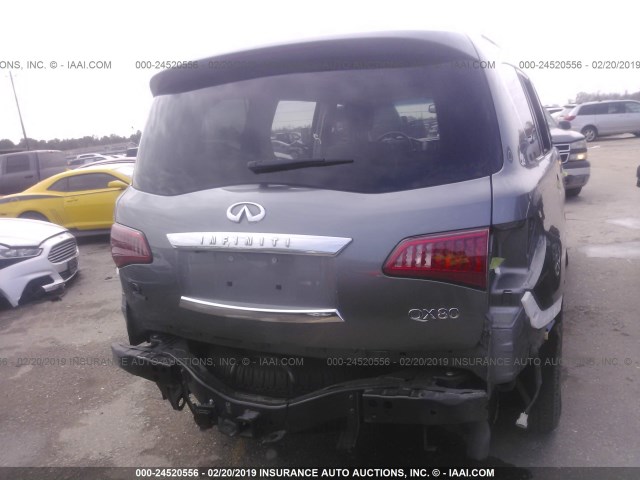 JN8AZ2NF6H9642463 - 2017 INFINITI QX80 SIGNATURE GRAY photo 6