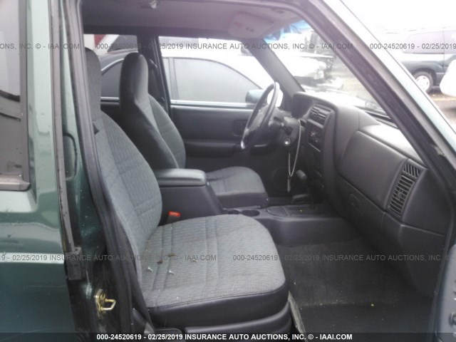 1J4FF68S7XL593697 - 1999 JEEP CHEROKEE SPORT/CLASSIC მწვანე ფოტო 5