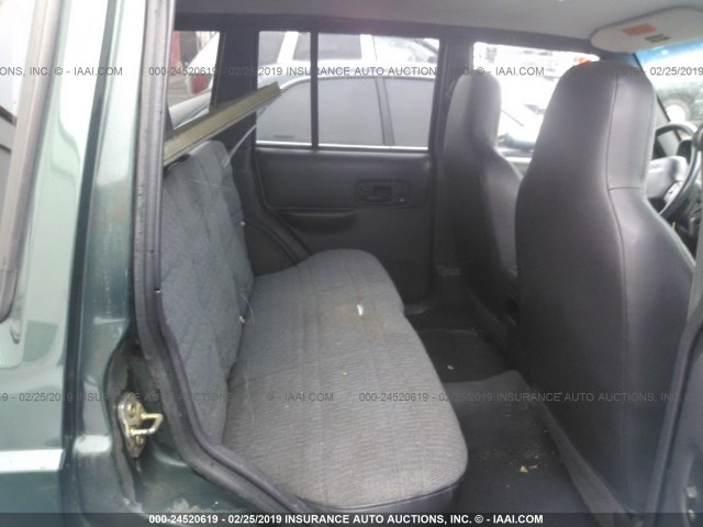 1J4FF68S7XL593697 - 1999 JEEP CHEROKEE SPORT/CLASSIC მწვანე ფოტო 8