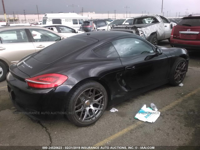 WP0AA2A80EK174504 - 2014 PORSCHE CAYMAN BLACK photo 4